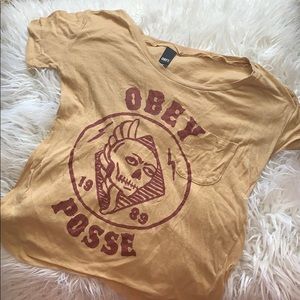 Obey Posse off the shoulder shirt